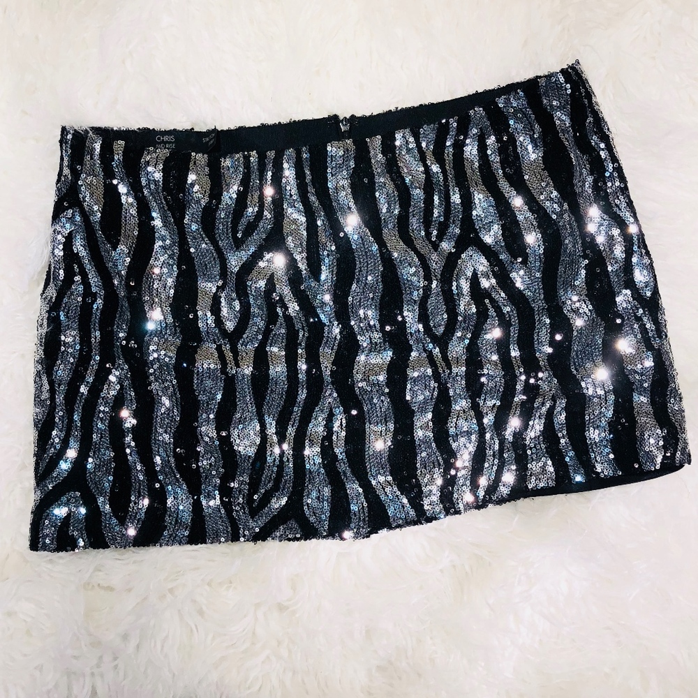 BUFFALO SEQUIN MINI SKIRT (28)